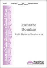 Cantate Domino SSAA choral sheet music cover